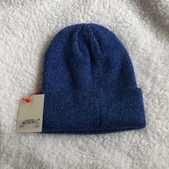 Open Edit Marled Recycled Blend Beanie NWT Blue Combo - Picture 2 of 4